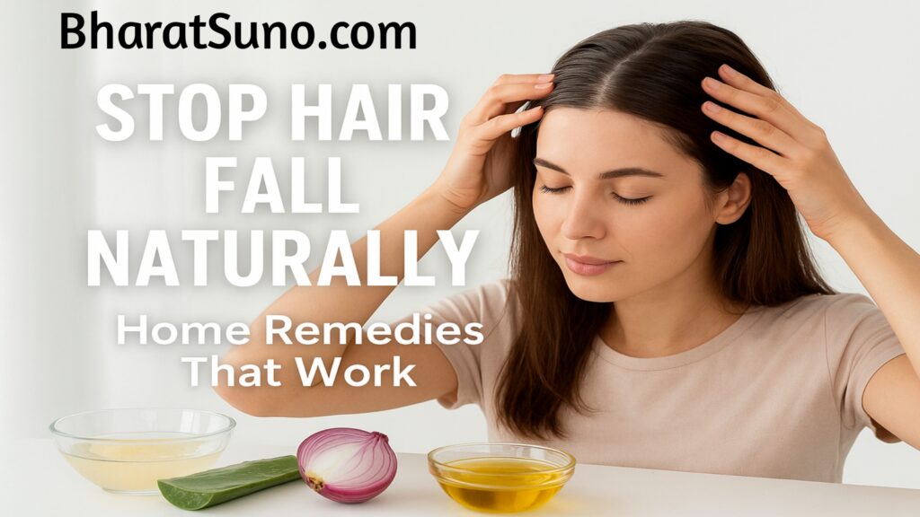 How to Stop Hair Fall Naturally | Best Home Remedies & Expert Tips for Strong Hair